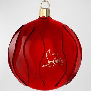 Brand New in Box Christian Louboutin Glass Christmas Ornament